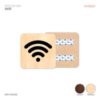 Gambar Sign Free Wifi Persegi Motif Kayu - INPI HOUSE - Coklat Gelap dari INPI HOUSE Official Kota Bandung 2 Tokopedia