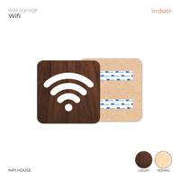 Gambar Sign Free Wifi Persegi Motif Kayu - INPI HOUSE - Coklat Gelap dari INPI HOUSE Official Kota Bandung 1 Tokopedia