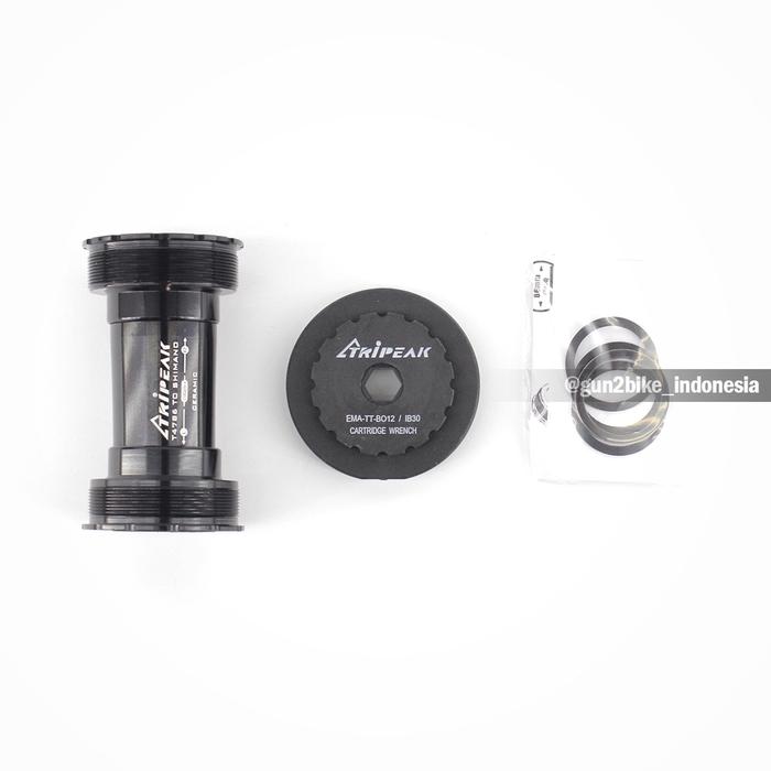 Gambar BB TRIPEAK T47 86 TO SHIMANO CERAMIC BEARING BLACK. KODE 25469 dari Gun2 Bike Kab. Tulungagung Tokopedia