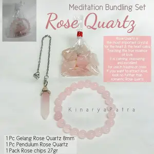 Meditation set Rose Quartz