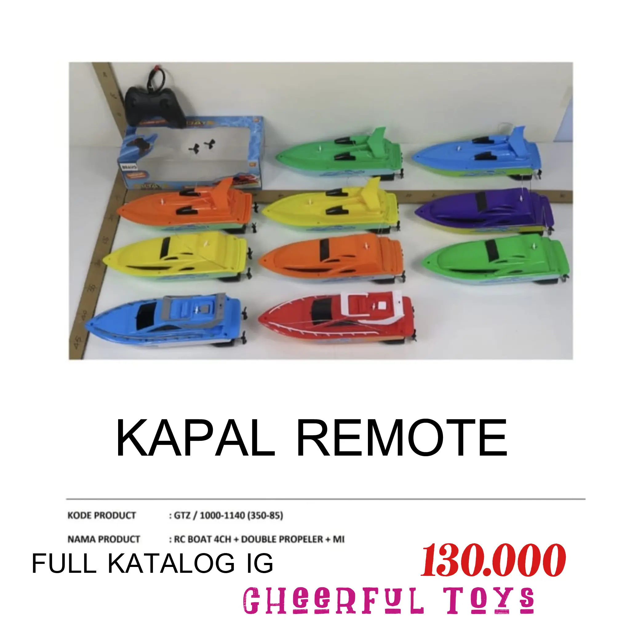 MAINAN ANAK KAPAL REMOTE RC BOAT / KAPAL REMOTE /BRV35085