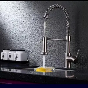 Kran tarik Fleksibel stainles panas dingin/kran pantry kitchen sink