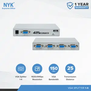 NYK VGA Splitter 1-4 Port Transmission