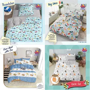 Bedcover + Sprei Katun Lokal Ukuran Extra King 200x200 Motif Anak 4