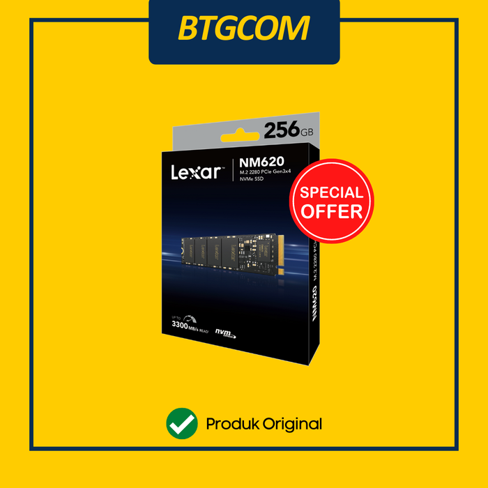 Gambar SSD M.2 NVME LEXAR NM620 256GB LNM620 256G-RENANG M2 256 GB dari btgcom Kota Denpasar Tokopedia