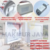 Gambar LAMPU LED PANEL LIGHT 12W DOWNLIGHT PUTIH OUTBOW SEGI KOTAK 12W ECOVA dari MAKMUR JAYA KENARIMAS Kota Administrasi Jakarta Pusat 2 Tokopedia
