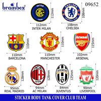 Gambar Stiker Club Soccer Klub Sepakbola Sticker Tank Cover Body Kaca Mobil - MU dari Brainbox Car and Home Kota Batam 2 Tokopedia