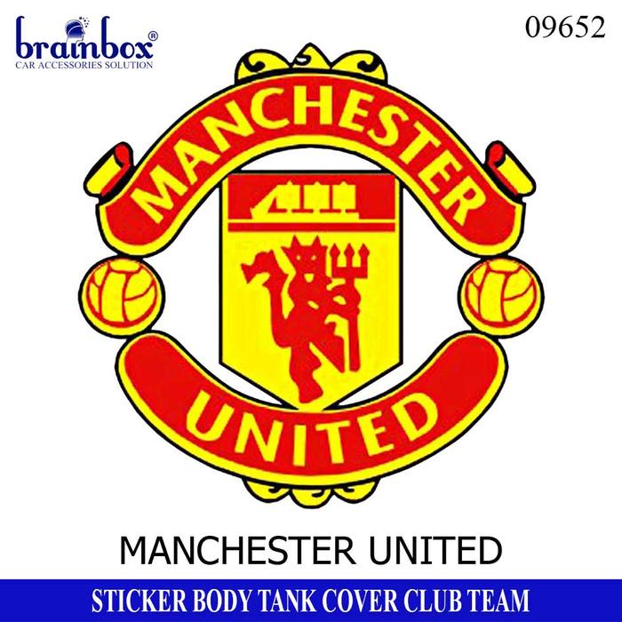 Gambar Stiker Club Soccer Klub Sepakbola Sticker Tank Cover Body Kaca Mobil - MU dari Brainbox Car and Home Kota Batam 5 Tokopedia