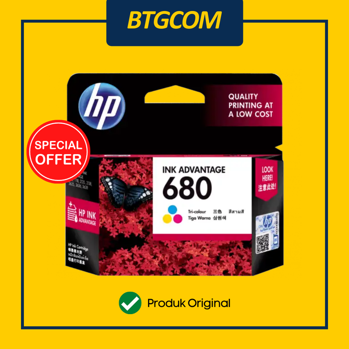 Gambar Hp 680 Color Warna CL Tinta Catridge Catrid HP680 Ori dari btgcom Kota Denpasar Tokopedia