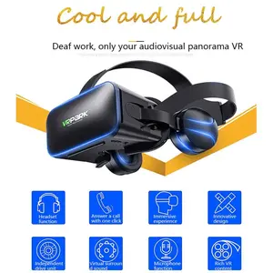 MURAH VR Box Virtual Reality Glasses with Headphone
