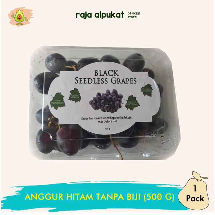 Gambar Anggur Hitam Autum Sedlees USA (Tanpa Biji 500gr) dari RAJA ALPUKAT Kota Administrasi Jakarta Timur Tokopedia