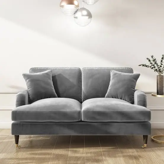 High quality Velvet Sofa customised/ sofa velvet custom 2 atau 3 seat