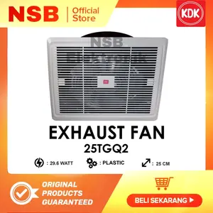 KDK 25TGQ2 Ceiling Exhaust Fan 10 inch Kipas Angin Plafon Kamar Mandi