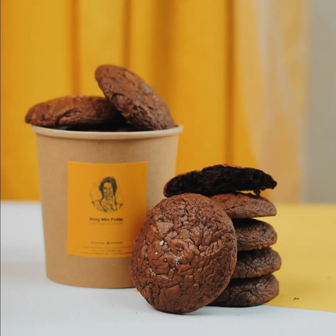 JAR OF BROKIE MISS FUDGY (BROWNIES COOKIE) 5PCS - @DIZZY.FUDGY