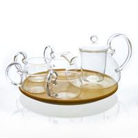 Gambar SUJI Maxi Teaset with 4 cups-Teko Cangkir Gelas Glass Set Teh Cantik dari Suji Premium Handcrafted Kota Bandung 3 Tokopedia