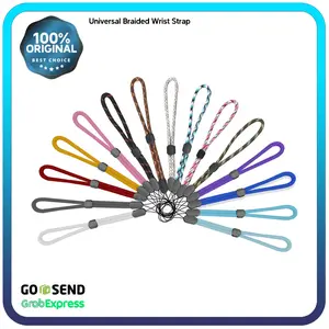 Braided Nylon Lanyard Wrist Strap Tali Gantungan Handphone Flashdisk
