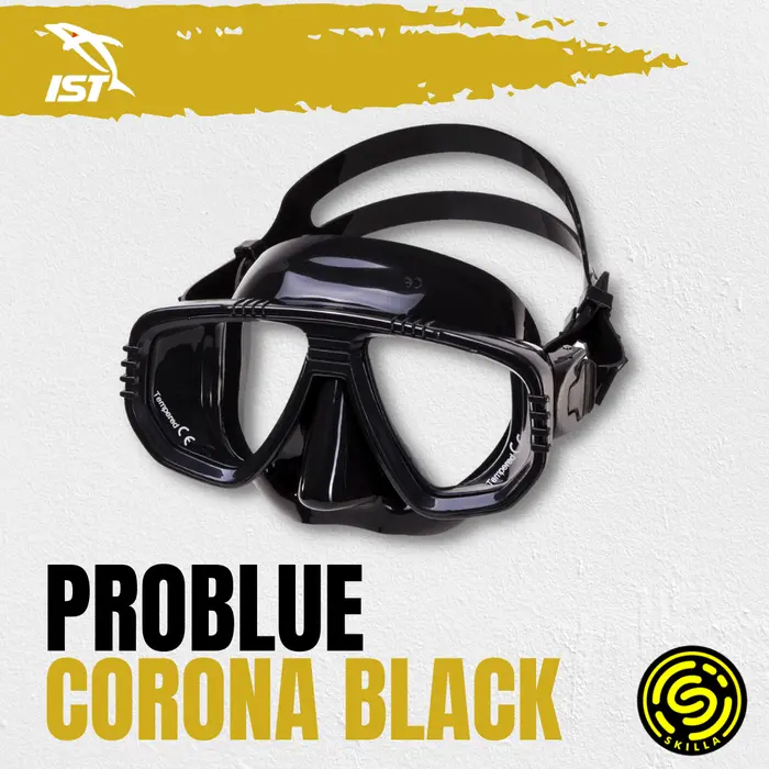 Gambar IST M-55 Masker Scuba Diving Mask - Hitam dari Skilla Gears Kab. Sleman 2 Tokopedia