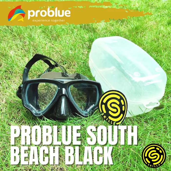 Gambar Problue South Beach Masker Scuba Diving - Hitam dari Skilla Gears Kab. Sleman 2 Tokopedia