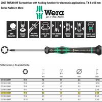 Gambar Obeng Bintang TX 8 x 60 mm Wera 05118184001 Mirco S/Driver for TORX dari warungtools Kota Administrasi Jakarta Utara 2 Tokopedia