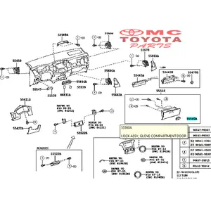 Kunci Laci Dashboard Kijang Innova 55506-44010-E2