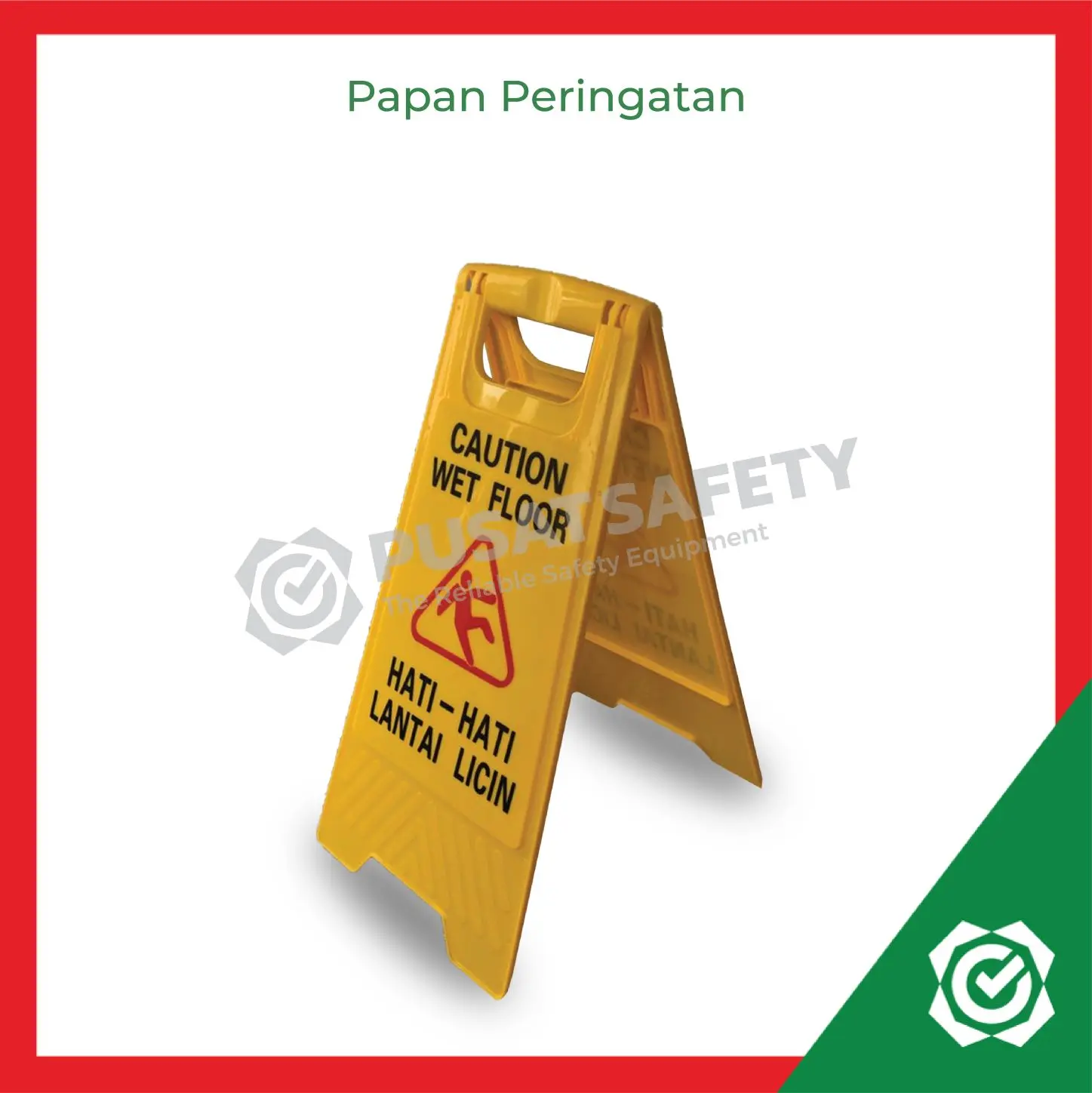 Papan Peringatan Awas Lantai Licin Sign Caution Wet Floor
