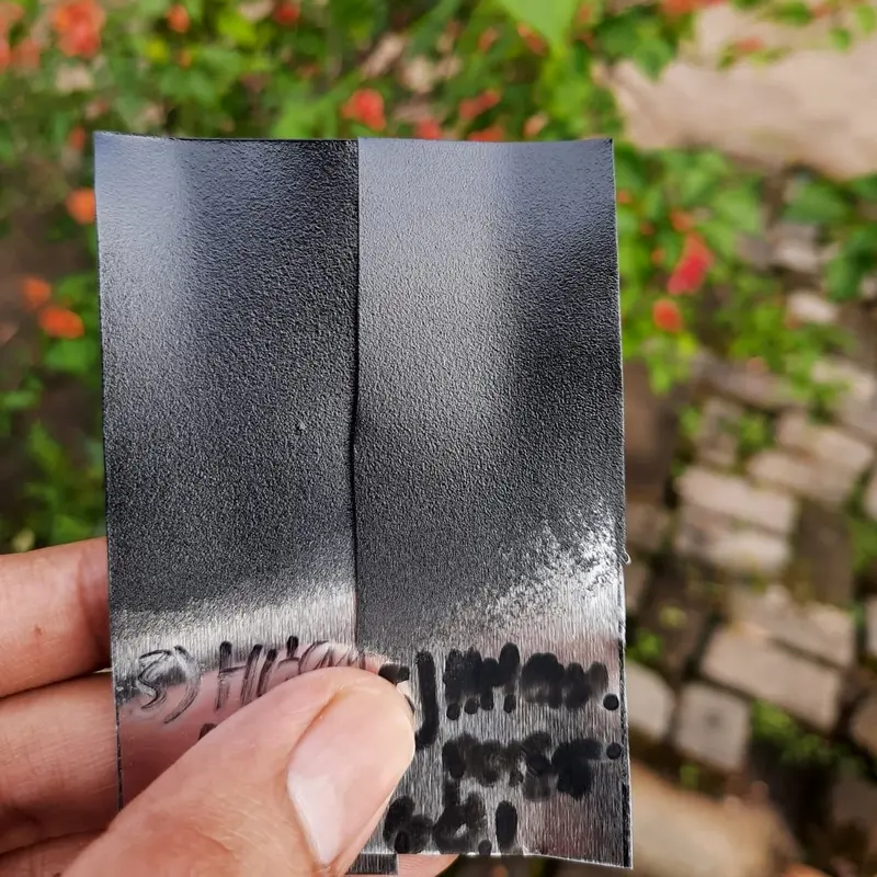 Bubuk cat powder coating tekstur pasir hitam - Black Sandy 1kg 1