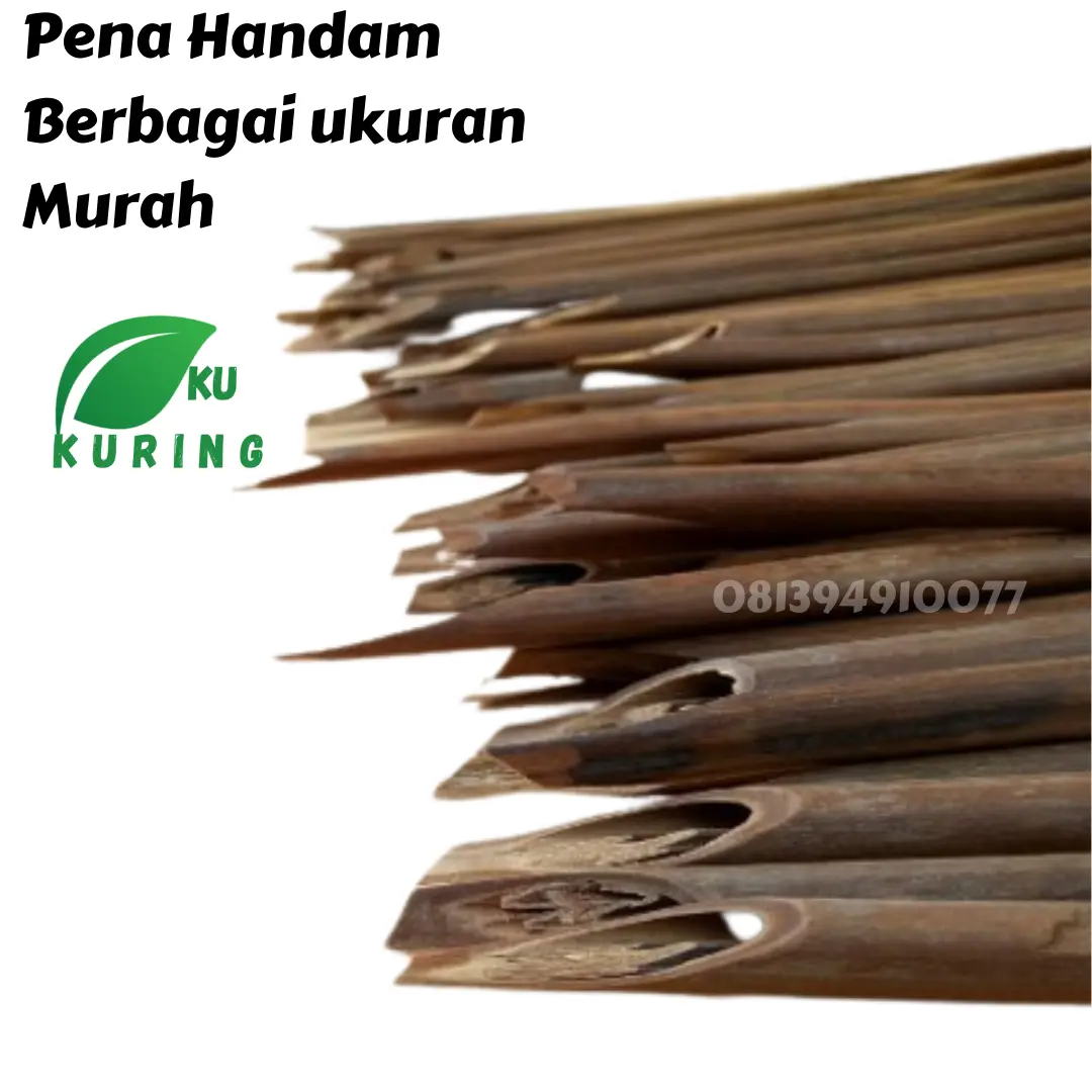 Pena Handam Kaligrafi Pena Kalam Khat Kayu Resam Murah Sudah di raut