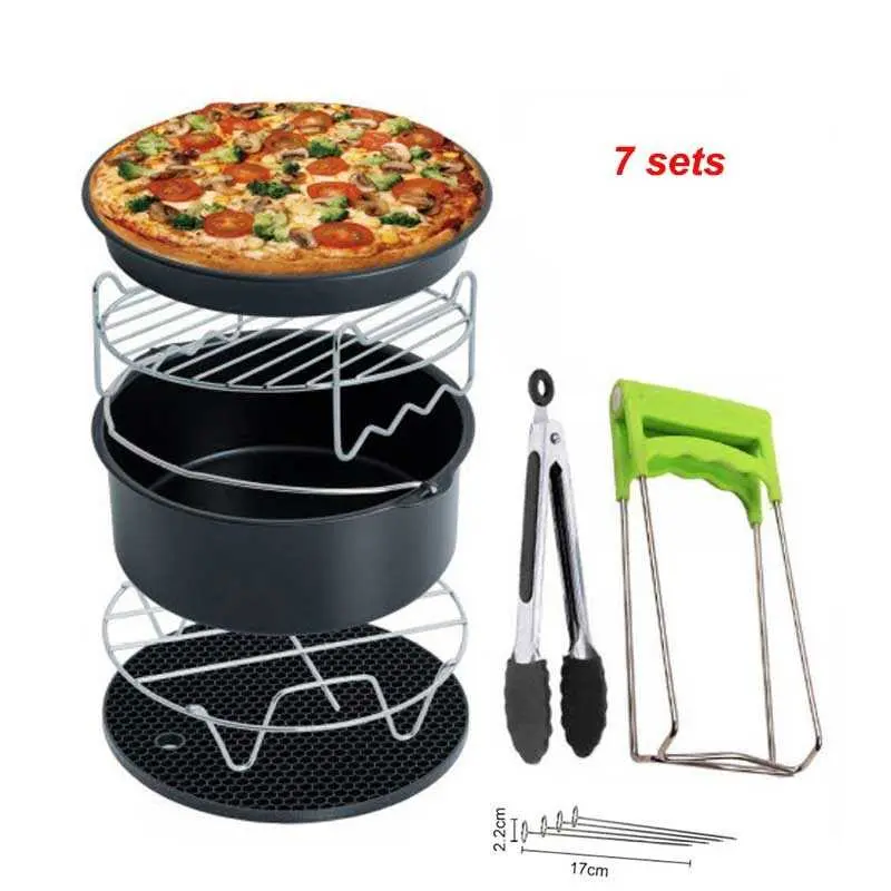 Qiufeng Set Aksesoris Air Fryer for Gowise Phillips Cozyna 7 PCS QC007