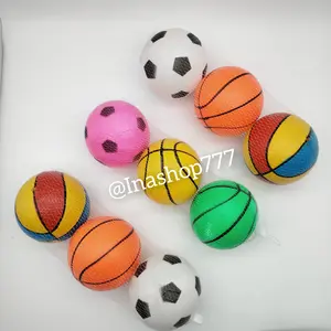 Mainan Bola Karet / Bola Basket Isi 3Pcs / Mainan Bola Anak-anak