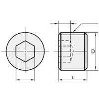 Gambar Baut Tanam / L-Set Baja M4 X 30 (Socket Set Screw) dari Multi Baja Kota Administrasi Jakarta Barat 2 Tokopedia