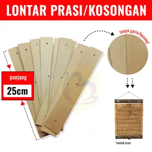 Daun Lontar Kosong Prasi ukuran 25cm Tanpa Garis