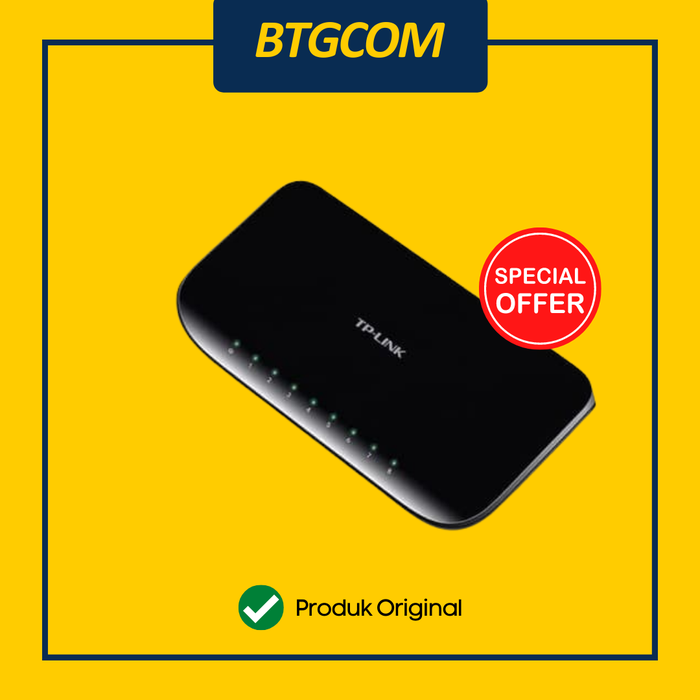 Gambar TP-Link TL-SG1008D 8-Port Gigabit Desktop Switch / TPLink TLSG1008D dari btgcom Kota Denpasar Tokopedia