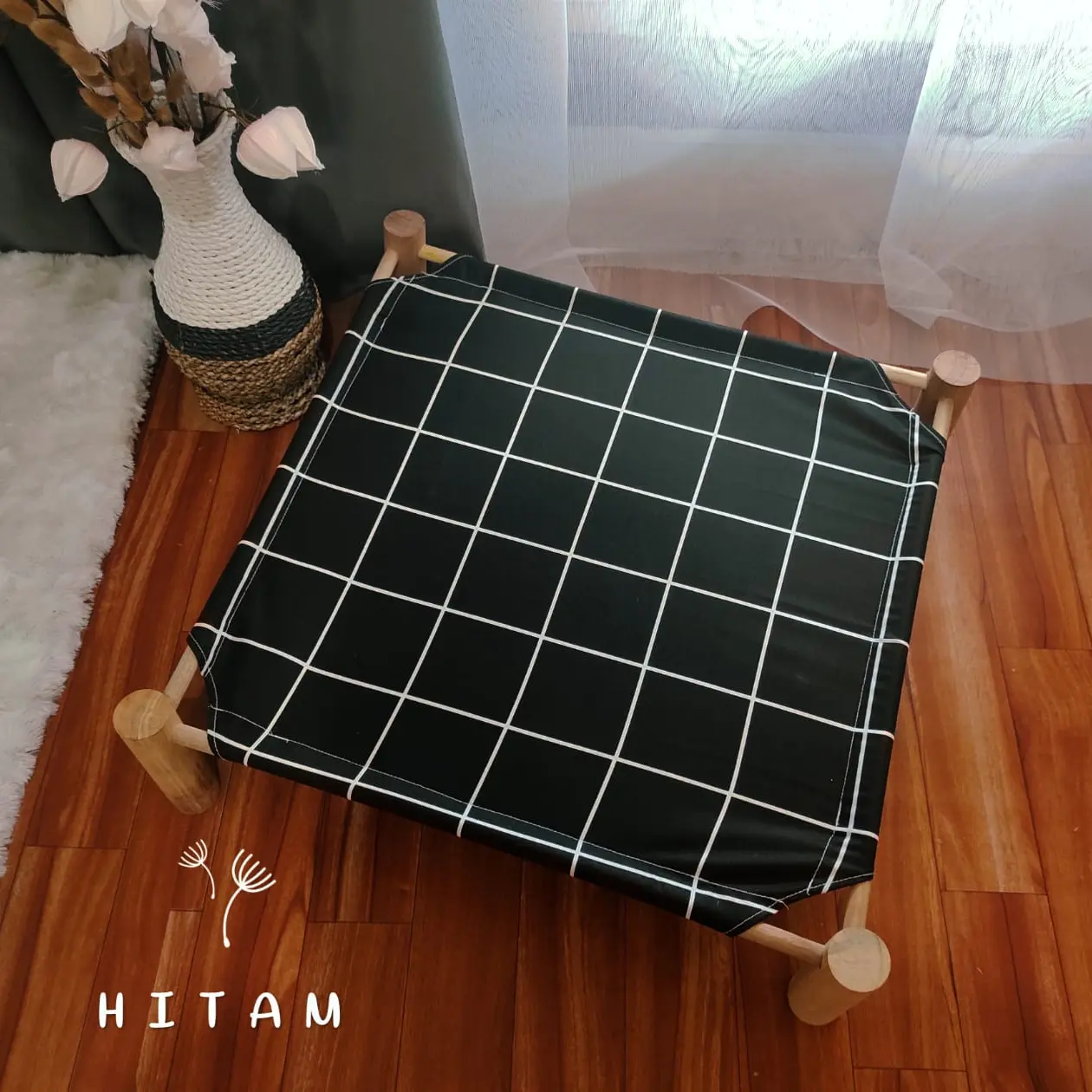 Ayunan kucing kayu - CAT HAMMOCK ESTETIK - AYUNAN KUCING KIMO