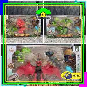 [COD] MI M141 Mainan Anak Dinosaurus Set Mainan Telur Kejutan Dino Trex