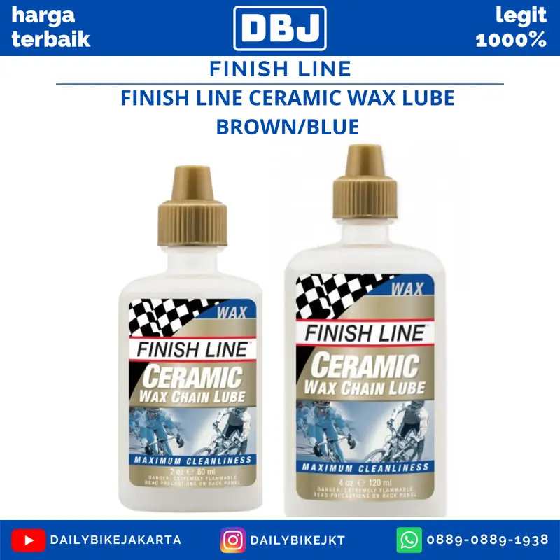 FINISH LINE CERAMIC WAX LUBE BROWN/BLUE 0