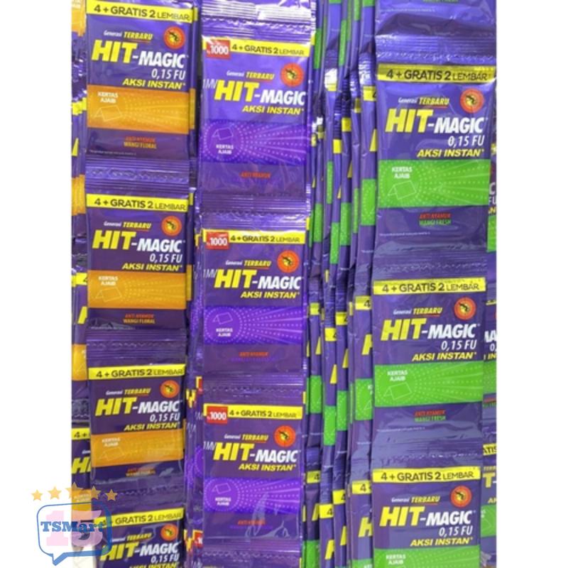 Hit Magic Aksi Instant Renceng (12 Sachet) / Obat Nyamuk Bakar Kertas ...