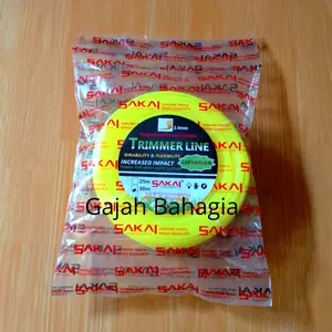 Tali Senar Potong Rumput 50 meter 2,4MM nylon trimmer line 50M