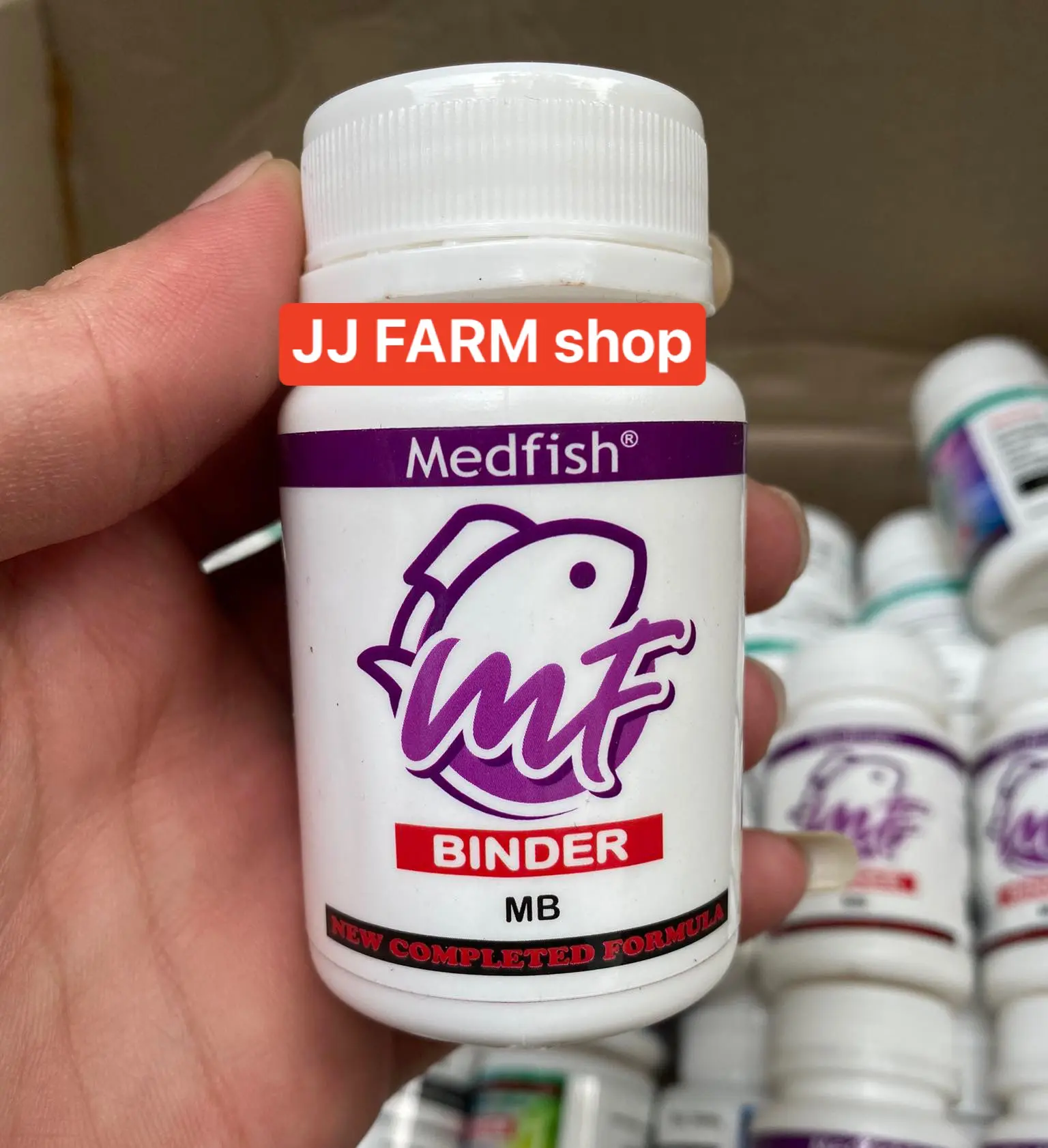 MEDFISH BINDER MB 50gr campuran vitamin ikan burger pakan ikan hias