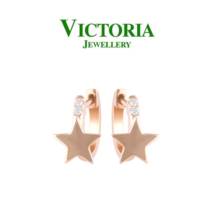 Gambar Anting Berlian Bintang VER824026 Victoria Jewellery dari Victoria Jewellery Online Kota Administrasi Jakarta Selatan Tokopedia