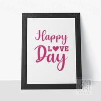 Gambar Dekorasi Happy Love Day Frame Bingkai Pigura Decor Wall Hiasan Kamar - Hitam dari LANCARI Kota Administrasi Jakarta Pusat 2 Tokopedia