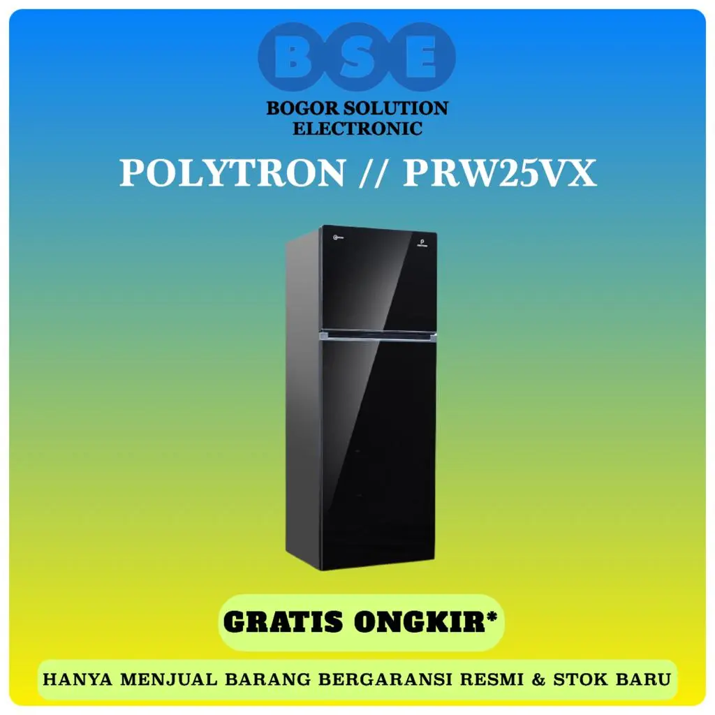 Kulkas Polytron Big Liter Inverter Glass Door PRW25VX 240L PRW 25 VX