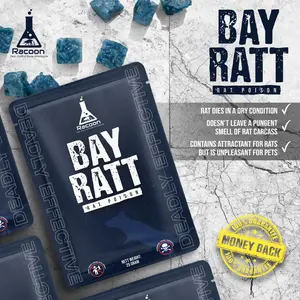 Racun Tikus BAYRATT Mati Kering Tidak Meninggalkan Bau Menyengat 25g