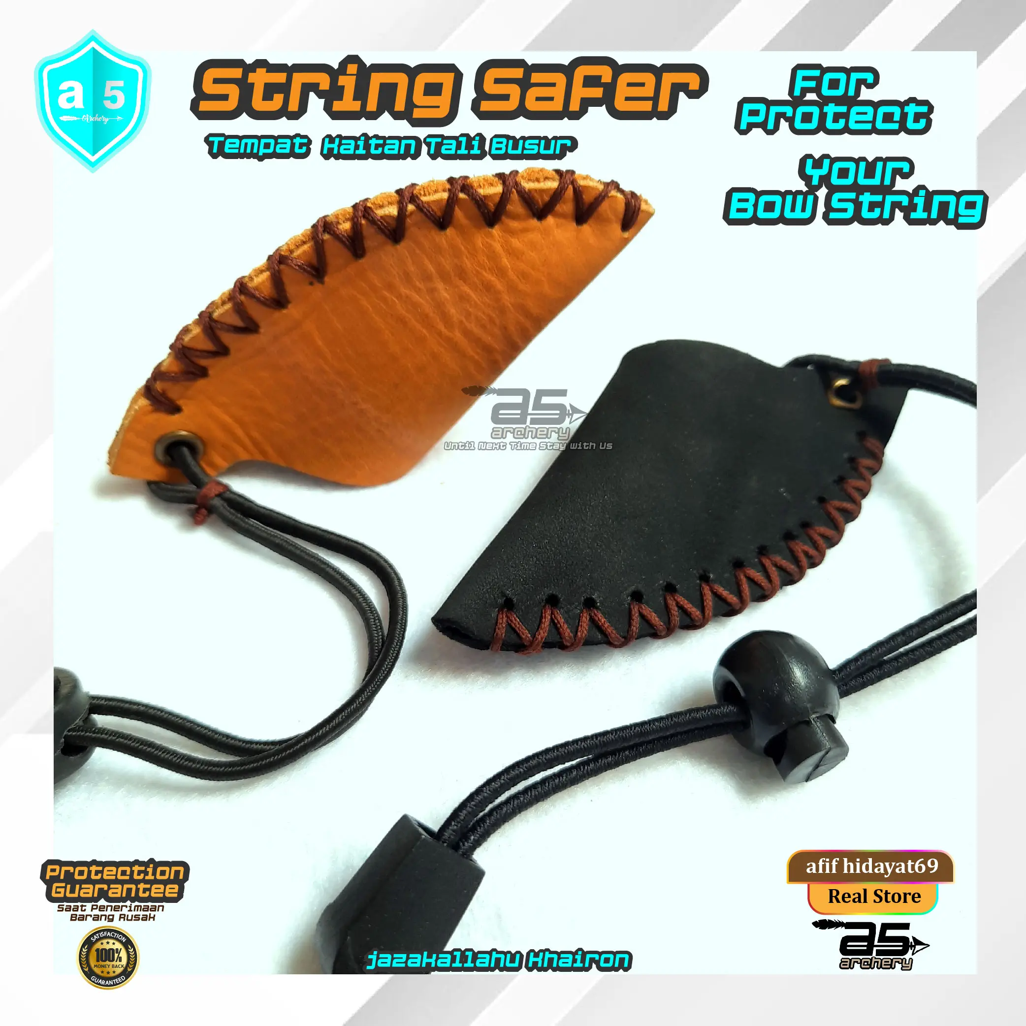 String Safer Pelindung Tali busur panah Olah Raga Panahan