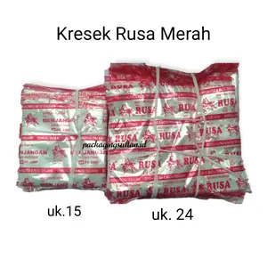 Kresek Rusa Merah / Ukuran 15 / 1 ikat isi 10 pack