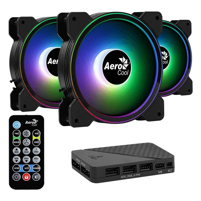 Gambar AEROCOOL SATURN 12F ARGB PRO 3in1 / 3 FAN 12CM dari distributorkomputer Kota Administrasi Jakarta Pusat Tokopedia