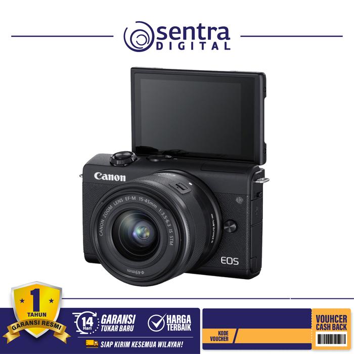 Gambar Canon EOS M200 Mirrorless 15-45mm // canon m200 / canon m200 kit - Putih dari Sentra Digital Kota Surabaya 4 Tokopedia