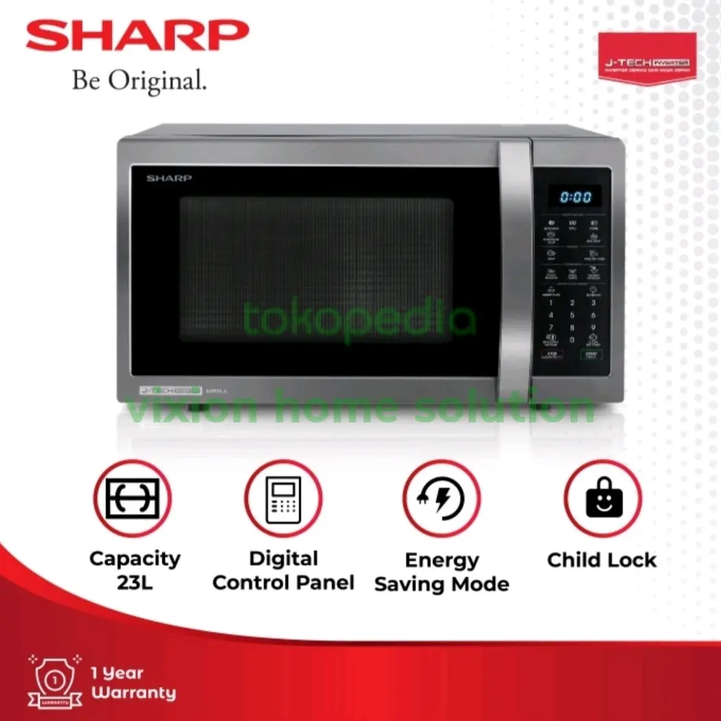Microwave Grill Inverter Oven R650GX 23 Liter 1000 Watt R-650GX BS