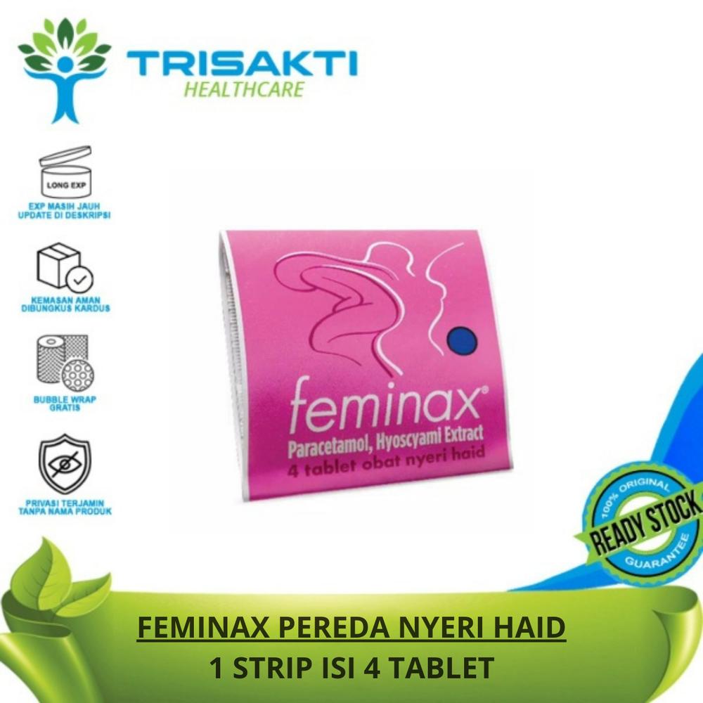 Feminax Strip isi 4 Tablet Mengurangi Nyeri Haid