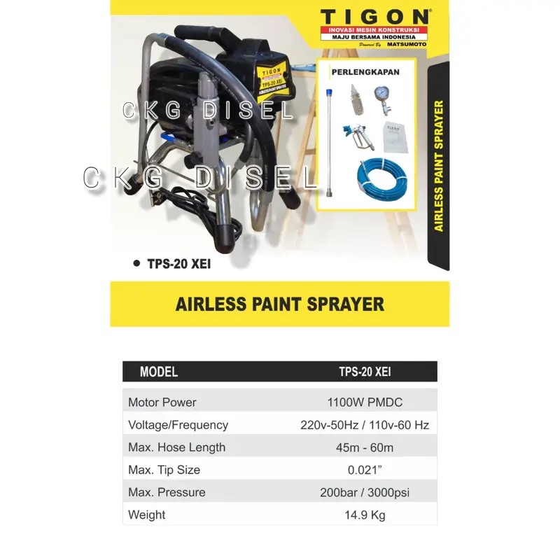 Mesin Cat Tigon / Airless Paint Sprayer Tigon TPS 20 XEI 0