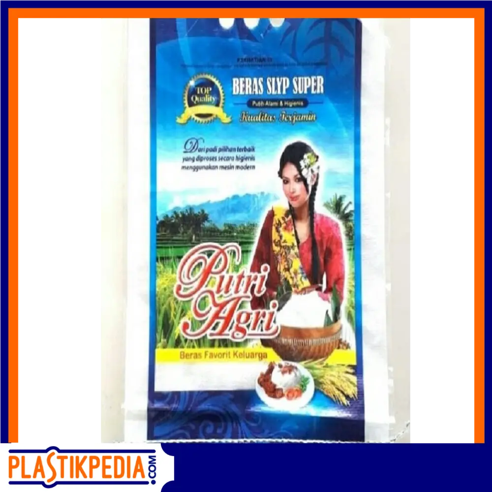 Karung Beras Laminasi Putri Agri 25 kg – Ukuran 45x75 cm